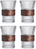 Stripes Glass Coffee Mug | 4-Pack by Boxonly