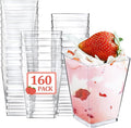 Eupako 160 Pack 5 OZ Plastic Mini Dessert Cups by Eupako
