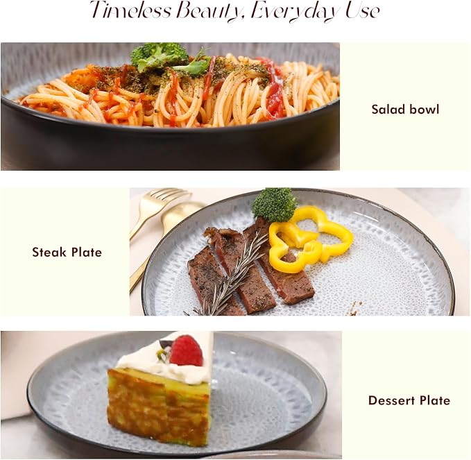 HomeVss 20-Piece Dinnerware Set - Image 4