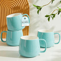 Teocera 16oz Ceramic Coffee Mugs Set of 4 – Stackable Latte Cups, Dishwasher & by Teocera