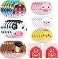 180Pcs Farm Animals Party Supplies Paper Plates and Napkins Serve 60 | by Hpscdyo