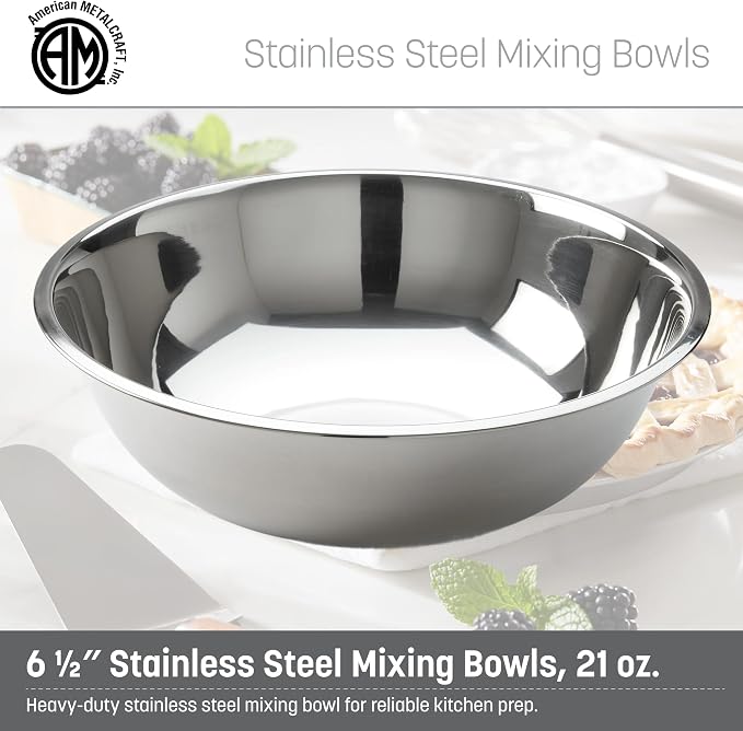 American Metalcraft 3/4 qt Stainless Steel Mixing Bowl - Image 2