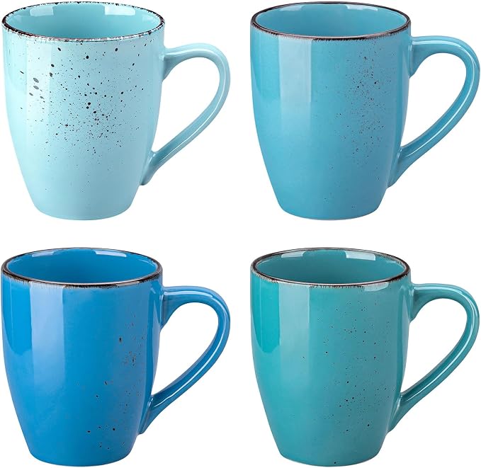 vancasso Navia Coffee Mug Set of 4, Ceramic 12 Oz Coffee Cups by vancasso