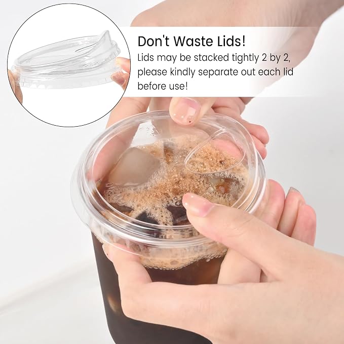 16 oz Clear Plastic Coffee Cups - Image 8