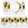 AOFOTO Sunflower Printed Placemats Set of 4 Spring Yellow Floral Leaves Fruit Printed Place Mats Washable Rectangular Table Mats for Party Home Kitchen Restaurant Dining Table Decor 12x18 Inch