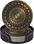 Drink Coasters with Holder Stand Set of 6 by Unknown