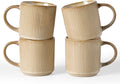 famiware Coffee Mug Set for 4, Star 12 oz Catering Mugs Cup Set by Famiware
