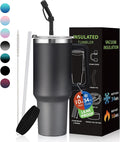 40 oz Insulated Tumbler for 100% Leak Proof, Stainless Steel Reusable Cups by BENZZO