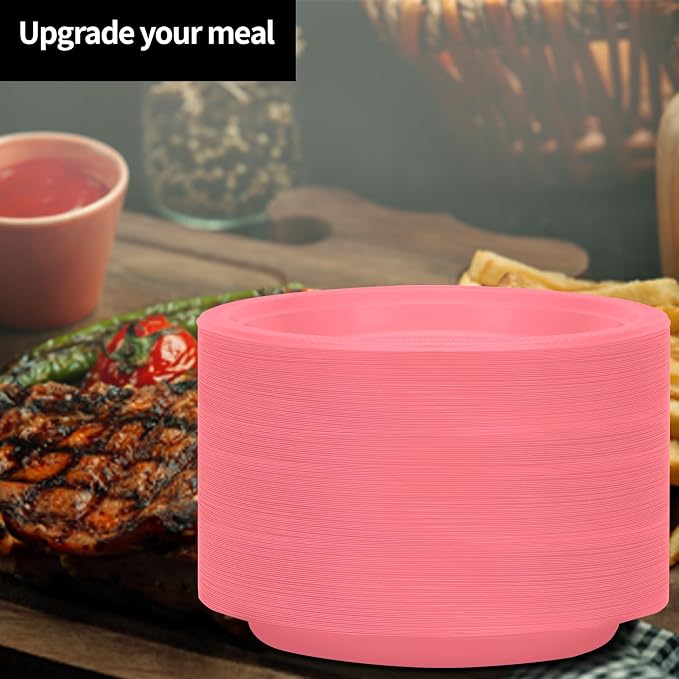Round Plastic Dinner Plate - Image 5