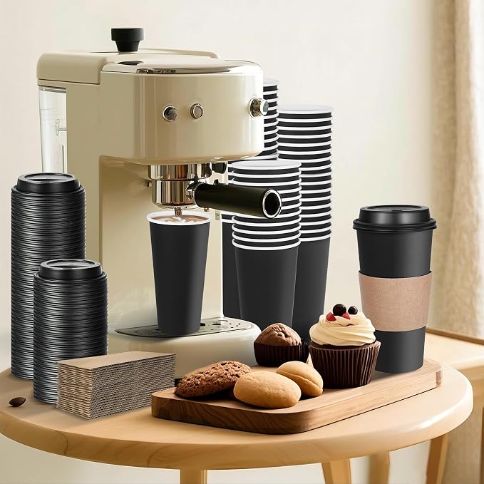 Ginkgo 100 Pack 20 oz Disposable Coffee Cups - Image 6