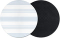 Horizontal Striped Coasters Set of 2, Absorbent Coasters by Unknown