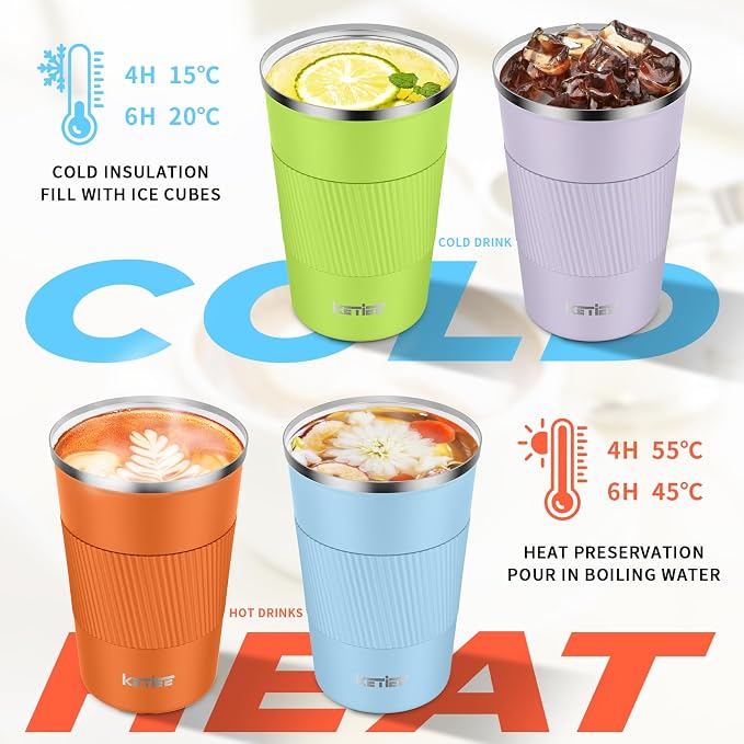 KETIEE Coffee Mug 12oz, Insulated Travel Mug - Image 2