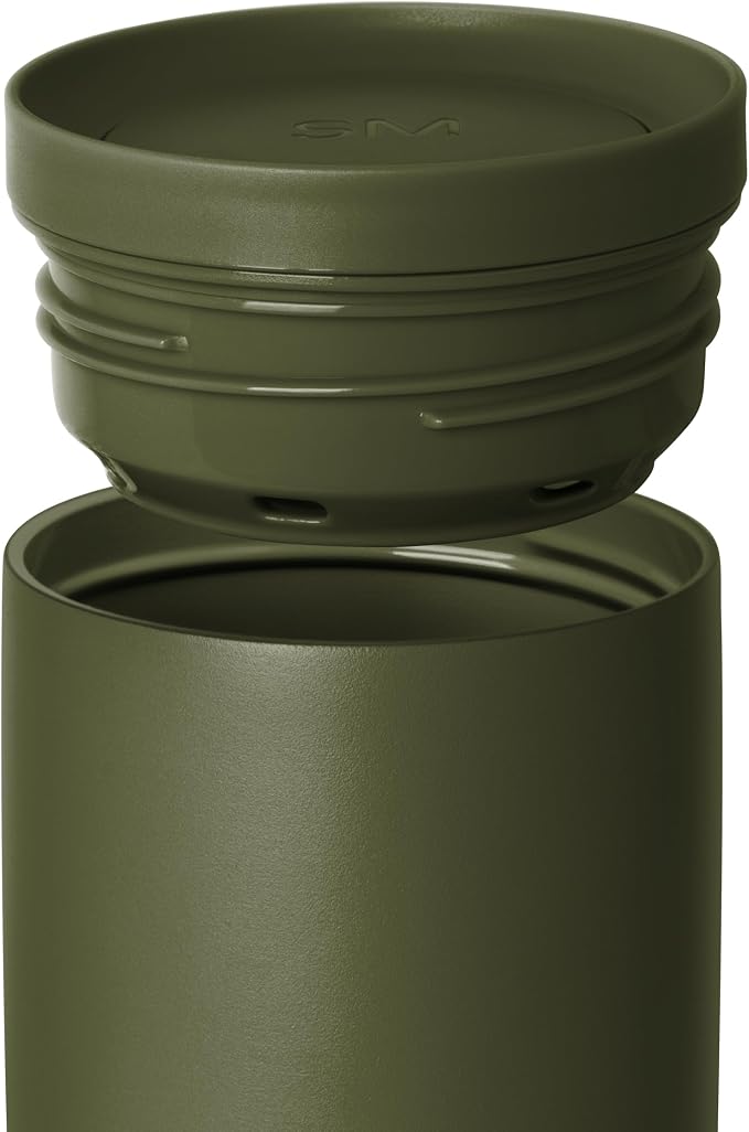 Simple Modern Insulated Travel Coffee Mug 360° Lid | 16oz | Green | Voyager - Image 2