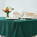 maxmill Rectangle Tablecloth Weaved Design Water Resistant Wrinkle Free Spill-Proof Soft Table Cloth for Dining Room Decoration, Banquet, Christmas Holiday Dinner, 60 x 84 Inch, Hunter Green