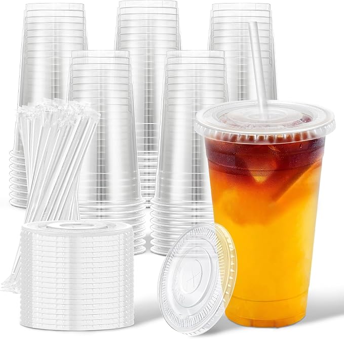 Clawsoff 500 Pack 20 oz Disposable Clear Plastic Cups by BuyNow