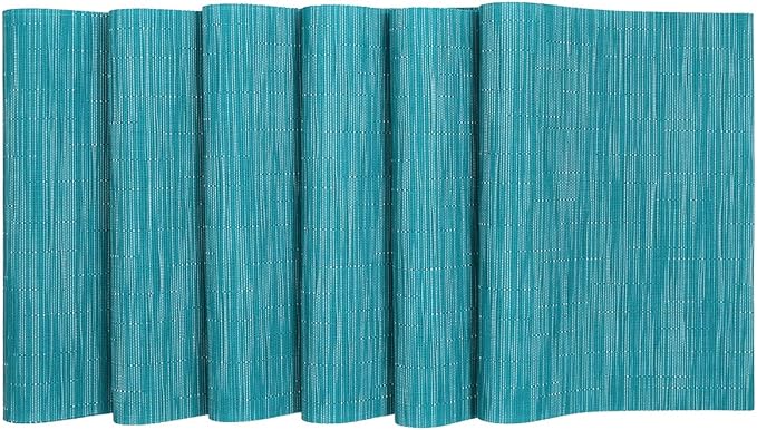 SHACOS Placemats Set of 8 Woven Vinyl Place Mats - Image 6