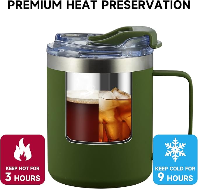 12oz Insulated Travel Coffee Mug - Image 3