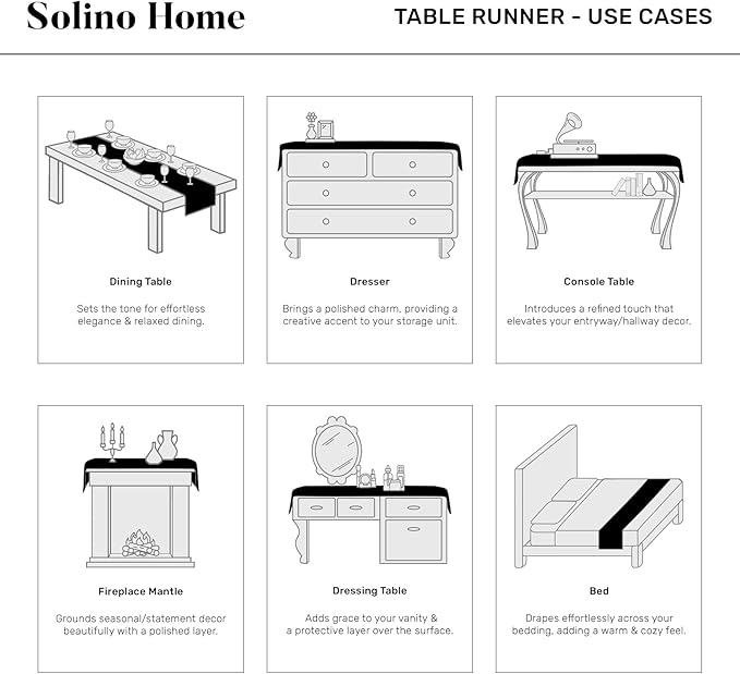 Solino Home 100% Linen Table Runner Olive, Classic Hemstitch 14 x 132 in | - Image 6