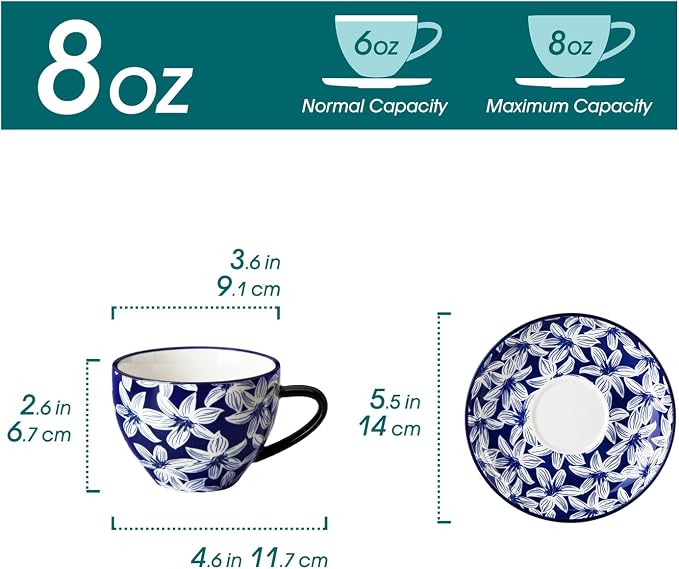 vancasso 8OZ Cappuccino Cups - Image 2