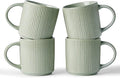 famiware Coffee Mug Set for 4, Star 12 oz Catering Mugs Cup Set by Famiware