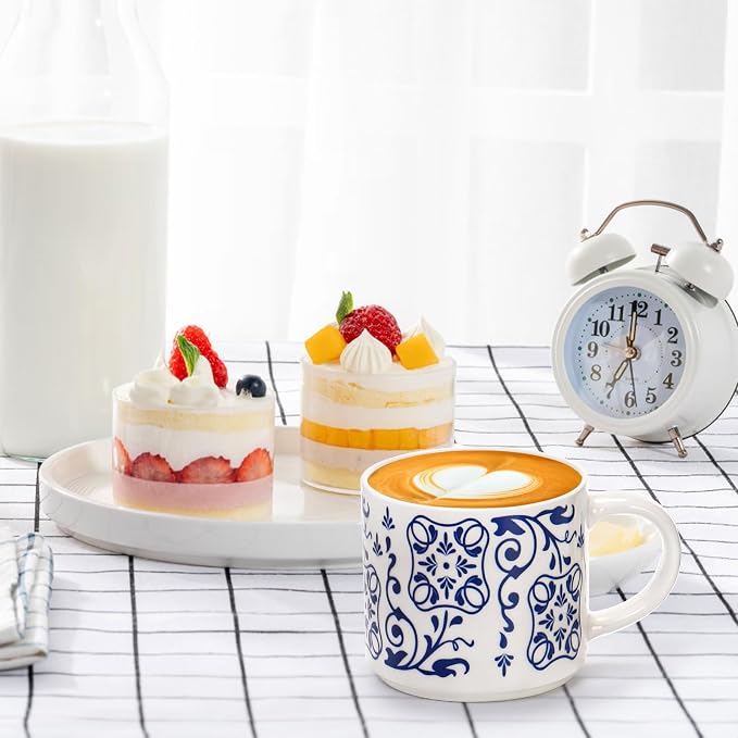 Eorbow 4 Pack Ceramic Coffee Mug Set - Image 8