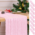 8 Pack Pink Table Runner 17 x 108inch Cheesecloth Table Runner Boho Gauze Table by Lumaycens