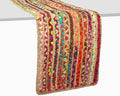 COTTON CRAFT Jute Chindi Table Runner by COTTONCRAFT