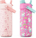 POWCAN 2 Pack 18 oz Insulated Water Bottle by POWCAN
