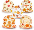 50Pcs Thanksgiving Day Fall Paper Plates Disposable 7inch Party Dessert Plates by Unknown