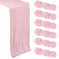 6 Pack Pink Table Runner Cheesecloth 10Ft Gauze Cheese Cloth Table Runner by Heneger