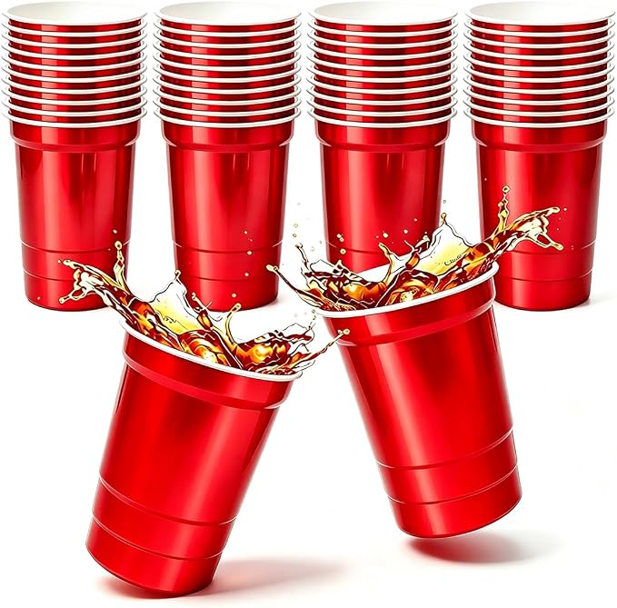 40 Pack 20 oz Aluminum Party Cups, Metal Cups Reusable Aluminum Drinking Cups by Unknown