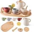 Youuys Wooden Tea Party Set for Toddler 3-5, Kids Tea Sets for Little Girls 4-6 by YOUUYS
