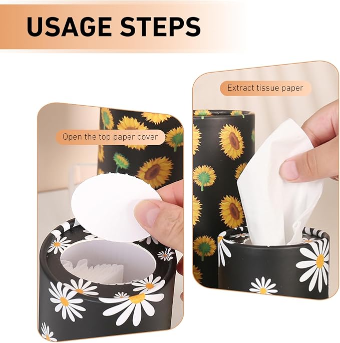 4 PCS Car Tissue Holder, Car Cup Holder Convenient Travel Tissue Tube, - Image 4
