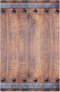 Light Switch Cover Rustic Farmhouse Barn Door Vintage Wood Wall Plate Cover 1 Gang Blank No Device Decorative Outlet Covers Electrical Switchplate for Bathroom Cabin Decor