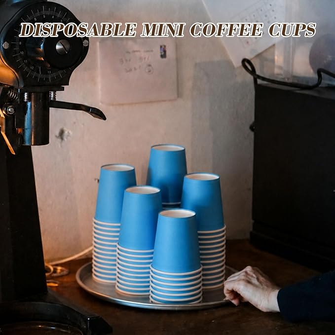 300 Pcs Mini Coffee Cups Brown Culture Cup 2oz Disposable Bathroom Cups Paper - Image 4