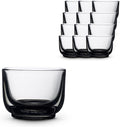 Fellow Pirch Cortado Cups 4.5 oz, Soda Lime Glass Smoke | Curved Interior by Unknown