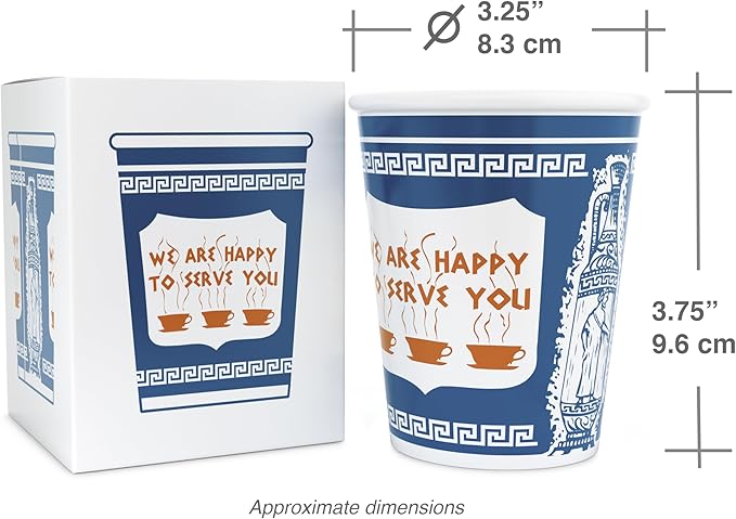 ExceptionLab 10 oz Ceramic New York City Greek Coffee Cup "We are Happy to - Image 6