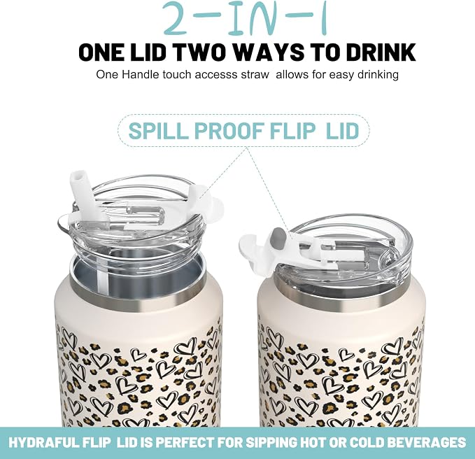 Hydraful 64 oz Tumbler with Handle and Straw - Image 4