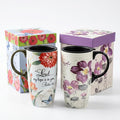 Topadorn 2 Pack Ceramic Travel Mugs by Topadorn