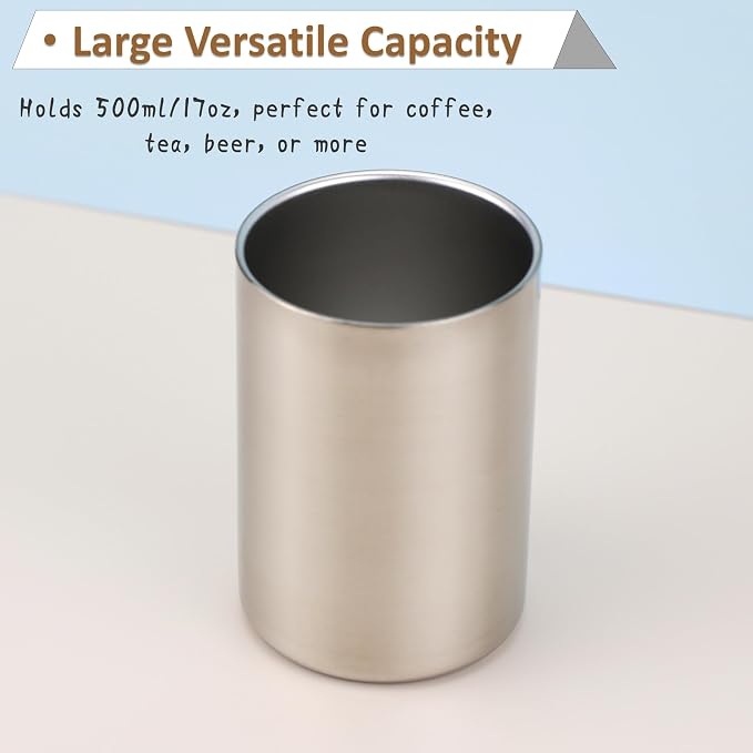 2‑Pack Stainless Steel Double Wall Cups - Image 2