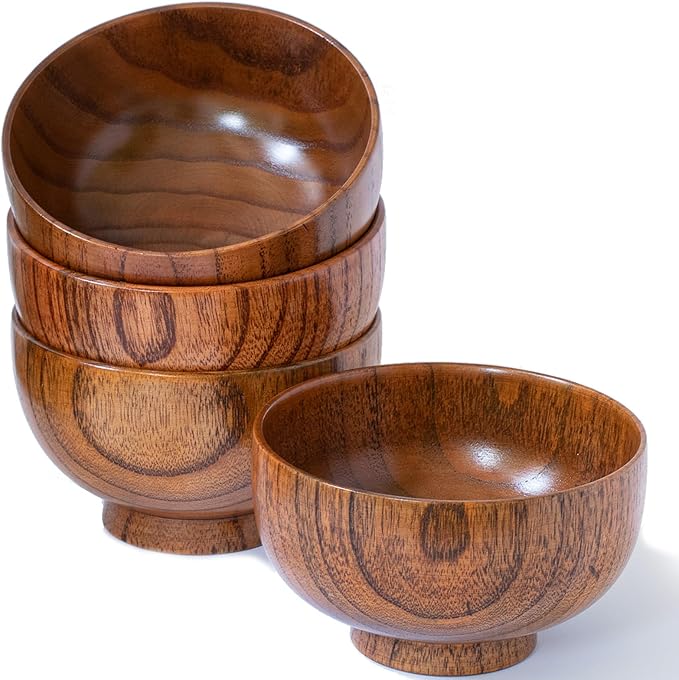Handmade Wood Bowl, for Rice, Decoration by Cospring