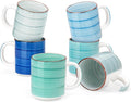 vancasso Bonita Ceramic Coffee Mug Set of 6, 16 Oz Coffee Cups by vancasso