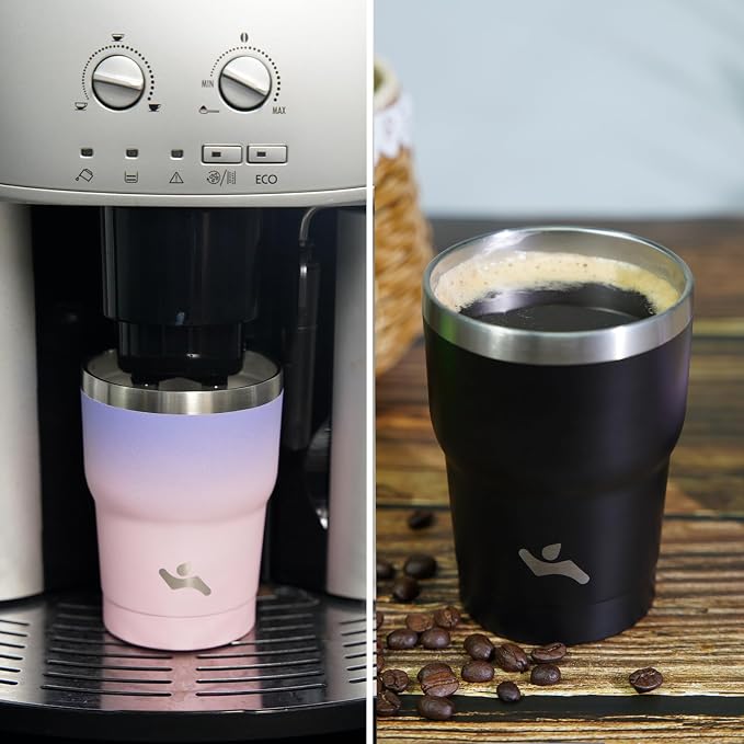 Konokyo 10 oz Tumbler with Handle and Straw, Insulated Travel Mug | Gum; - Image 7