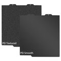 Black Smooth PEI+Black Textured PEI Build Plate for Bambu Lab A1 mini,Double Sided Build Sheet Heated Bed Spring Steel Flexible Platform 184x184mm