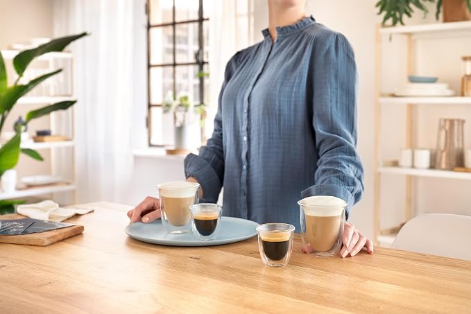 De'Longhi 5513214601 Cappuccino Glasses, 270 milliliters - Image 3