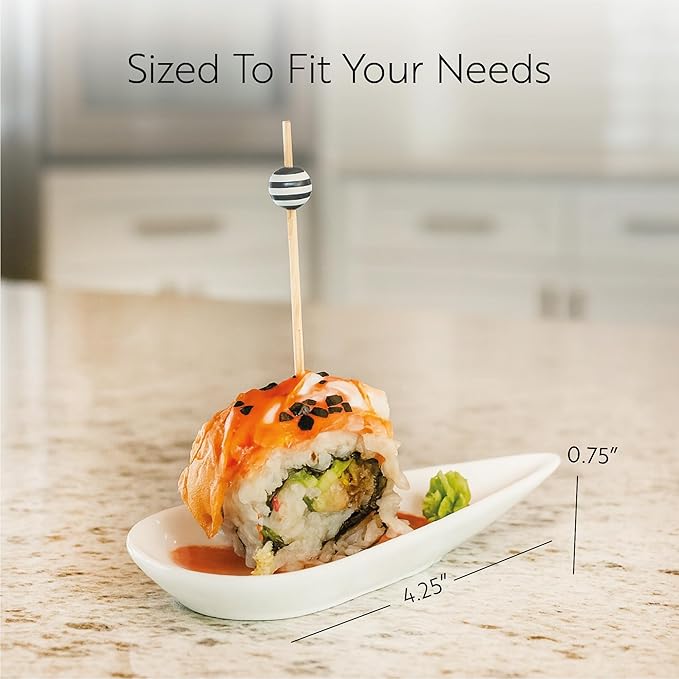 Restaurantware-4.3 Inch x 2 Inch Porcelain Tasting Spoons, 10 Teardrop Shape Porcelain Spoons - Microwave-Safe, Oven-Safe, White Tasting Spoon, Chip-Resistant, For Appetizers