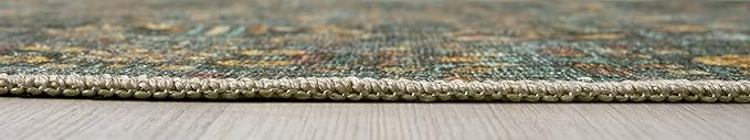 Keen Home Design 3x5 Rug - Machine Washable Entry Rug with Non-Slip Backing, Ideal for Enteryway, Kitchen, Bathroom, Laundry Room - Vintage, Easy Clean, Durable, Low Pile Rug - (3' x 5')
