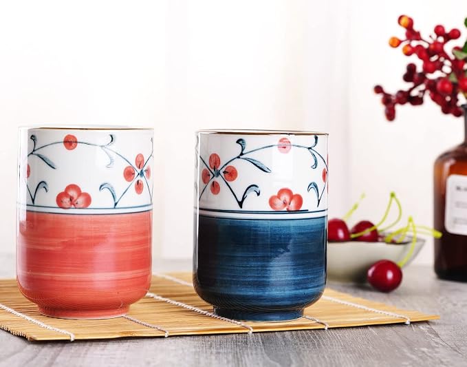 WHJY 10oz Transitional Chinese/Japanese style Handle-less Ceramic Tea cups - Image 4