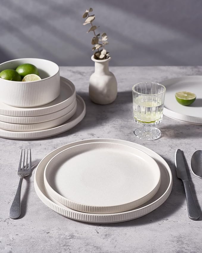famiware Star Dinner Plates for 6, 10 inches Plate Set, Scratch Resistant - Image 7
