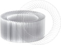 FOCUSLINE 10 Inch Clear Plastic Plates, Premium Hard Plastic by FOCUSLINE